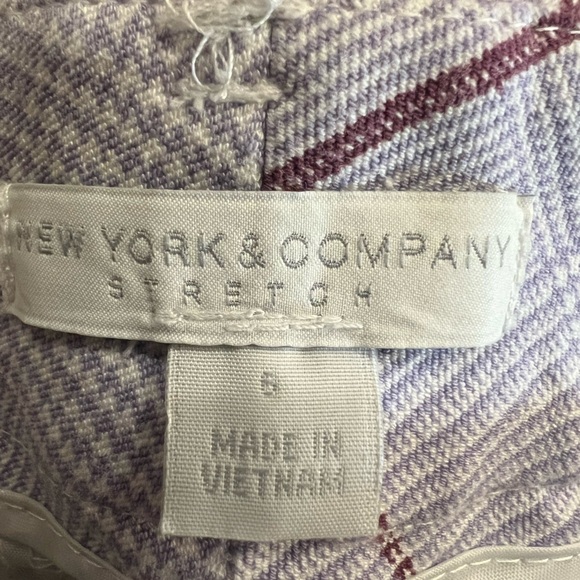 New York & Company blouse and cropped pants Size S/6 mauve and purple - Picture 8 of 8